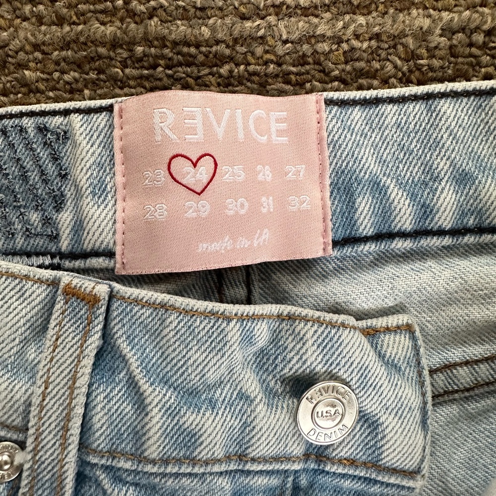 Revice ripped straight leg jeans